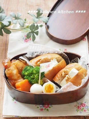 パン弁当 うずらぬか漬け