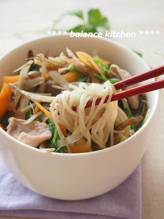 ごぼうと豚肉のにゅうめん4