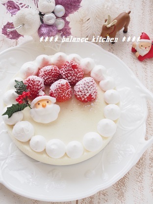 豆乳レアチーズ　クリスマスケーキ　2015