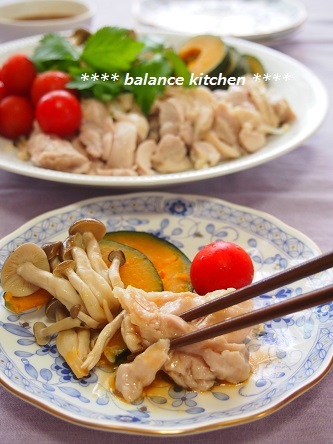 鶏肉とかぼちゃのレンジ蒸し コク旨ソース5