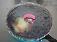 目玉焼きピザ工程3