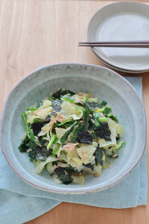 キャベツとツナの中華風サラダ２-2