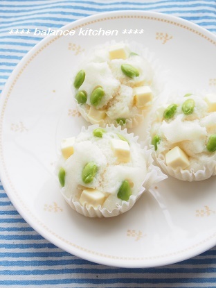 蒸しパン 枝豆チーズ