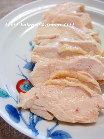 レンジ蒸し鶏(胸肉)1