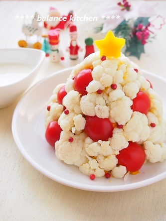 クリスマスツリーかぼちゃサラダ3