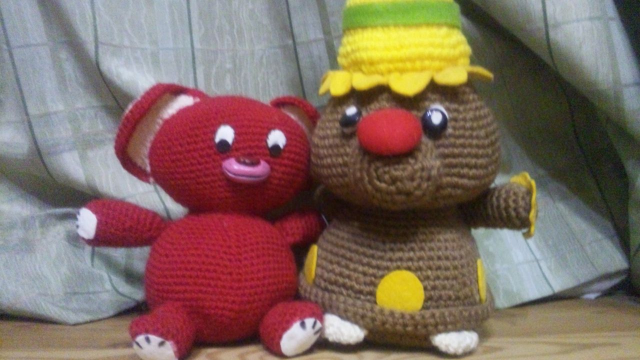 昭和キャラクターあみぐるみ完成 本日も昭和なり