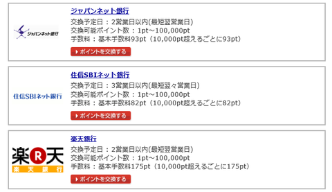 ポイント交換手数料②