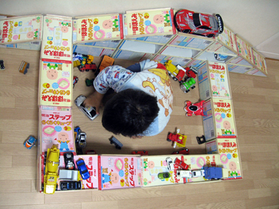 マテリアのブログ-ミニカーの道路