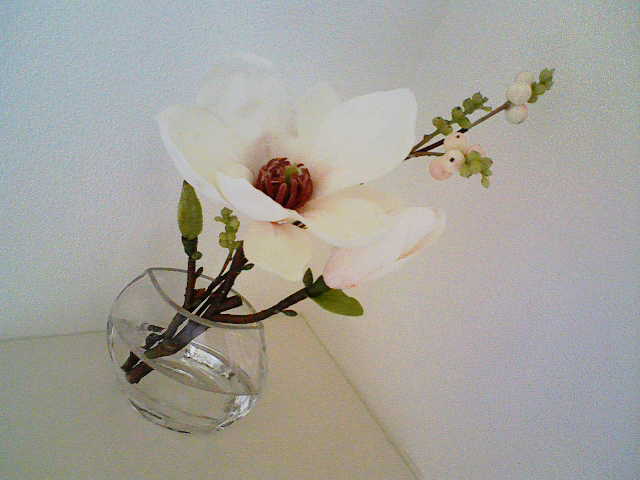 高級】エミリオロバ マグノリア木蓮 造花アートフラワー ロータス3L25