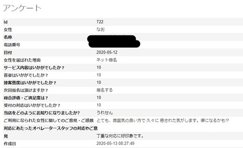 なおさん アンケート2 J様