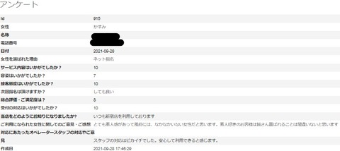 かすみさんアンケート S様