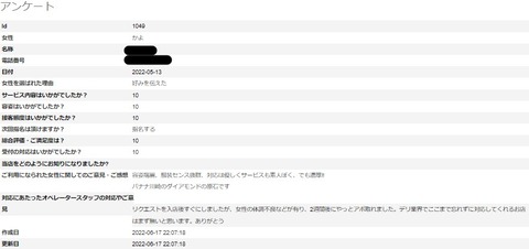 かよさんアンケートH様