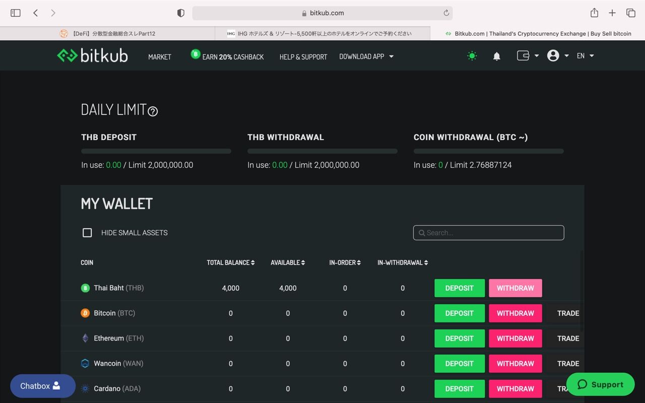タイの仮想通貨取引所bitkubからビットコインを送金する方法 : バンコクで暮らそう