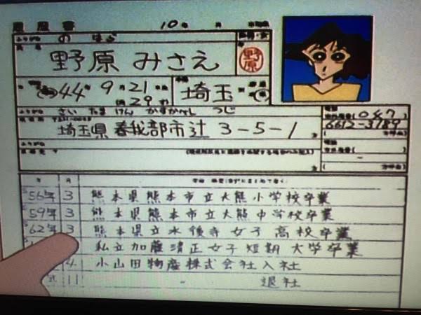 クレヨンしんちゃん 野原みさえの履歴書wwwwww おしキャラっ 今流行りのアニメやゲームのキャラクターのオモシロ情報をまとめるサイトです クレヨンしんちゃん 野原みさえの履歴書wwwwww おしキャラっ 今流行りのアニメやゲームのキャラクターのオモシロ情報をまとめるサイトです