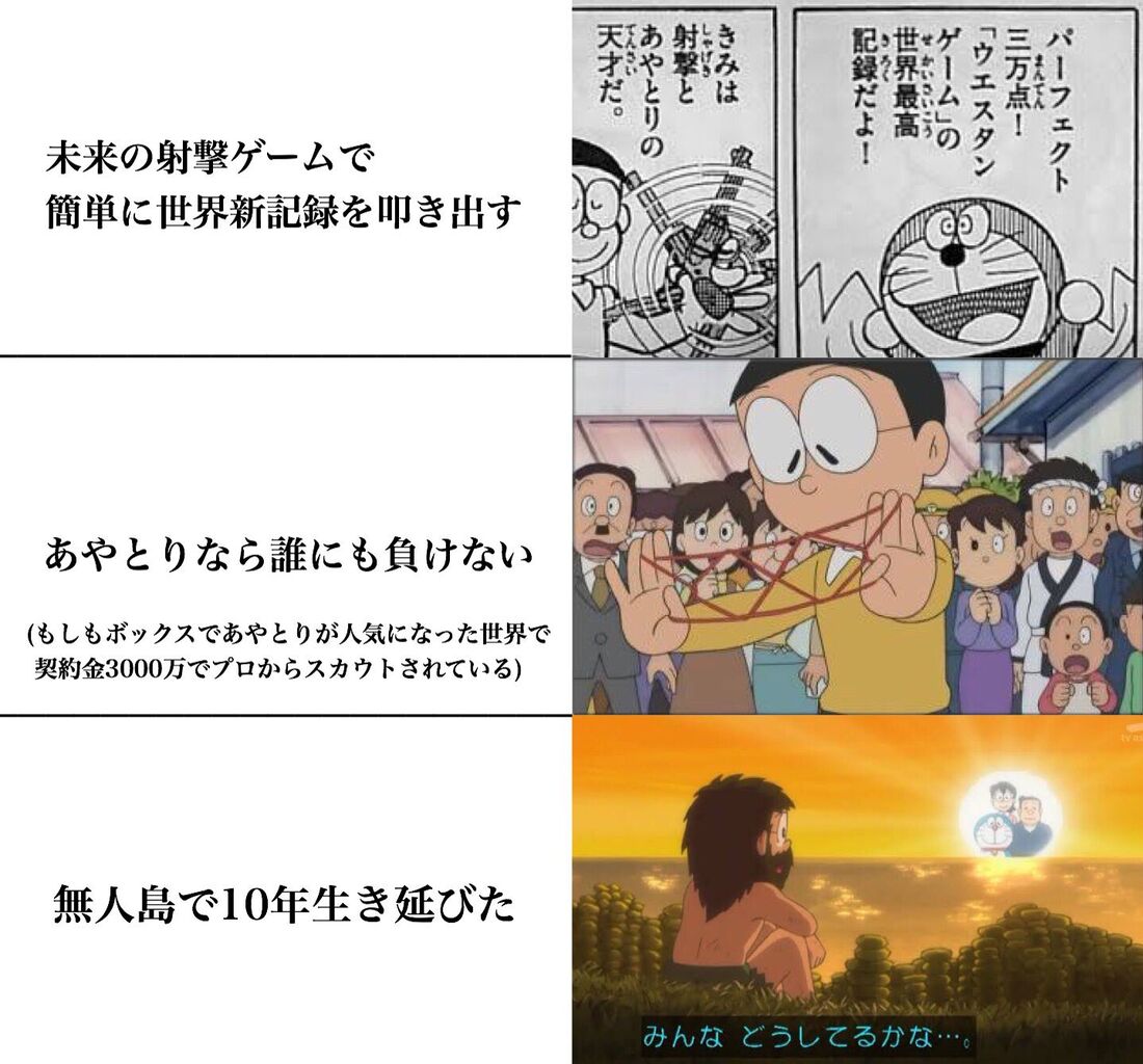 ドラえもん のび太 実はかなりハイスペックだったｗｗｗｗｗ おしキャラっ 今流行りのアニメやゲームのキャラクターのオモシロ情報をまとめるサイトです