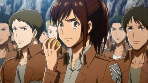 進撃の巨人 サシャ 盗んだ肉を売ってしまうｗｗｗｗｗｗｗ おしキャラっ 今流行りのアニメやゲームのキャラクターのオモシロ情報をまとめるサイトです