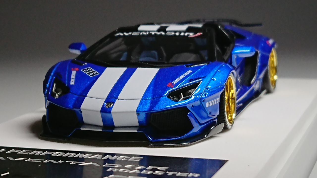 久々ですね！M.S 1/43 LB☆PERFORMANCE AVENTADR ROADSTER Blue