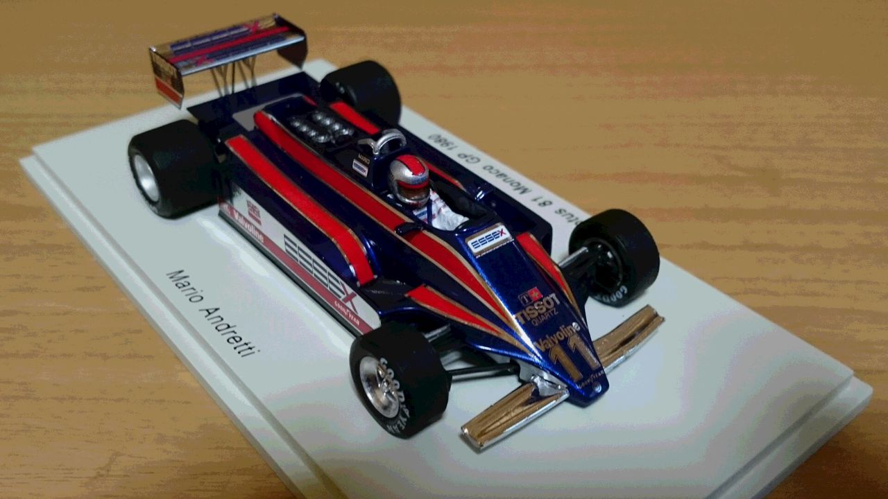 新品未展示 1/43 spark ロータス 81 1980 F1モナコグランプリ