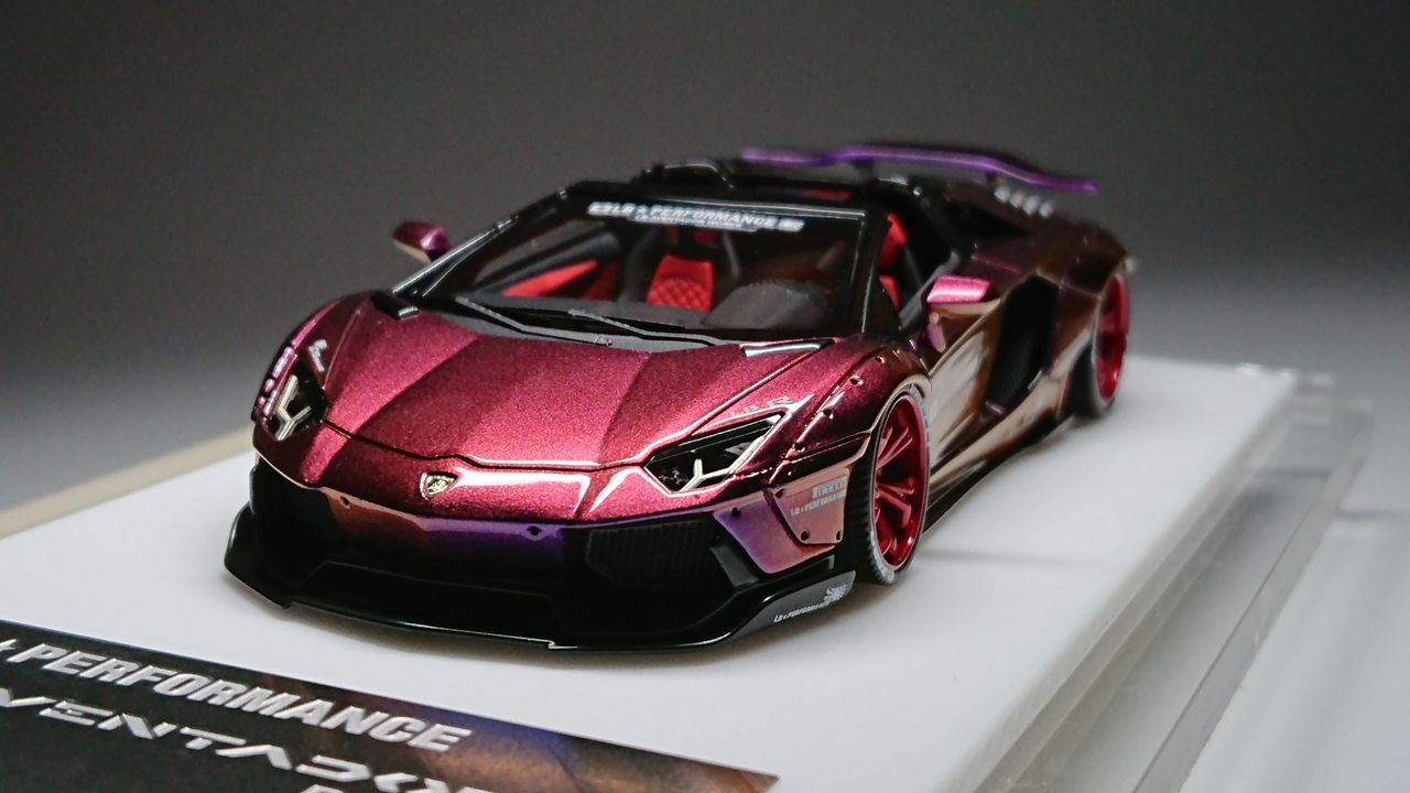 愛用 M.S Purple Chameleon ROADSTER AVENTADOR LB☆PERFORMANCE 1/43 ミニカー