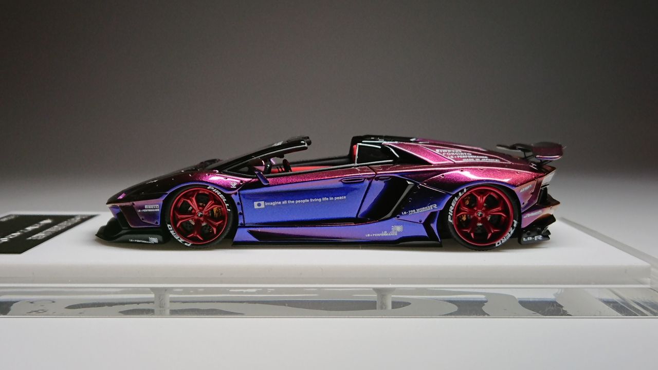 M.S 1/43 LB☆PERFORMANCE AVENTADOR ROADSTER Chameleon Purple M.S 1/43 LB☆PERFORMANCE AVENTADOR ROADSTER Chameleon Purple