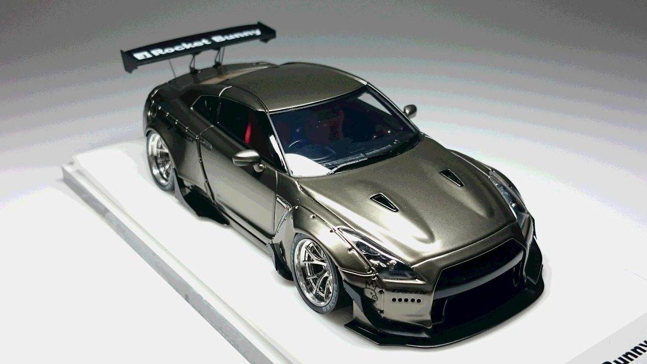 アイドロン1/43Rocket Bunny R35 GT-R Black Chrome : ミニカー