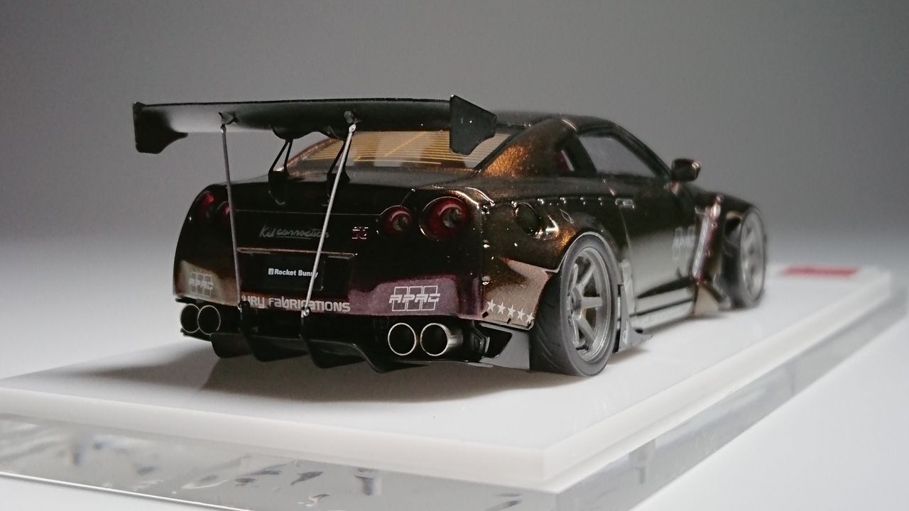 アイドロン 1/43 ロケットバニー R35 ニッサン GT-R GT wing