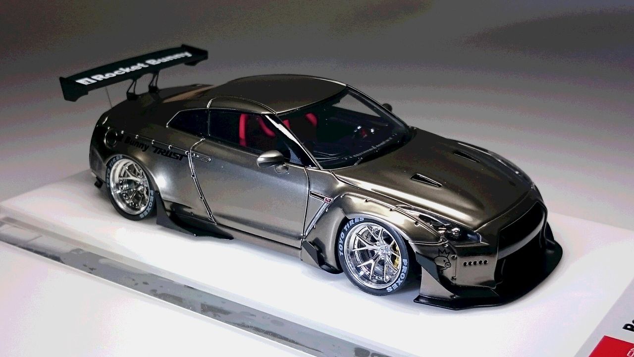1/43ミニカー　アイドロン　Rocket Bunny GT-R 　マットグレー ミニカー/完成品 アイドロン 1/43 日産 GT-R ニスモ NISMO 2024