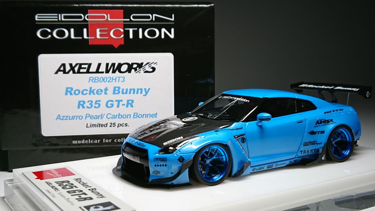 1/43 メイクアップ Rocket Bunny R35 GT-R Make Up New Rocket Bunny R35 GT-R • DiecastSociety.com