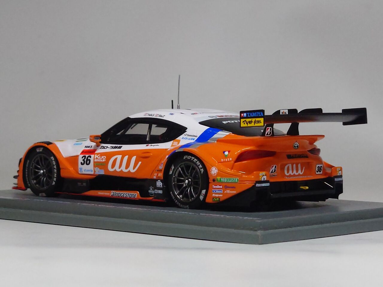 ミニカー TGR TEAM au TOM'S Champion G T500 Toyota GR Supra TGR TEAM au TOM'S GT500 Champion Super GT