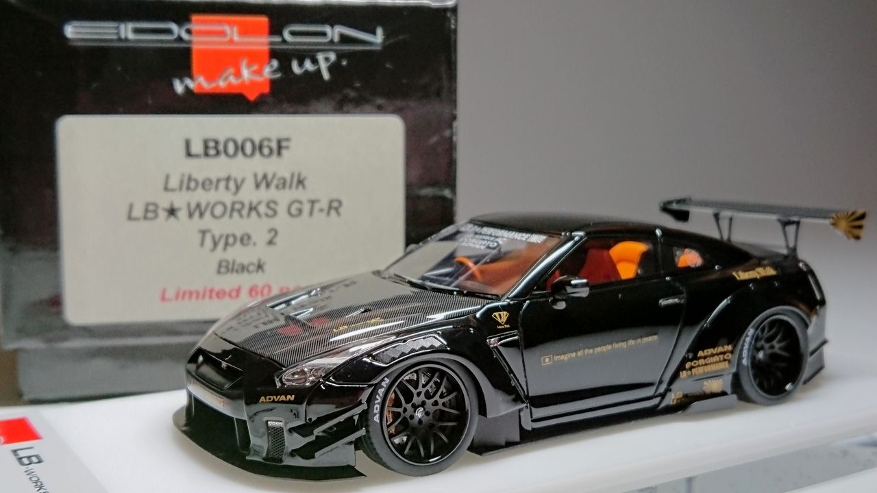 また沼るの(笑)EIDOLON 1/43 LB☆WORKS R35 GT-R typeⅡ Black Limited
