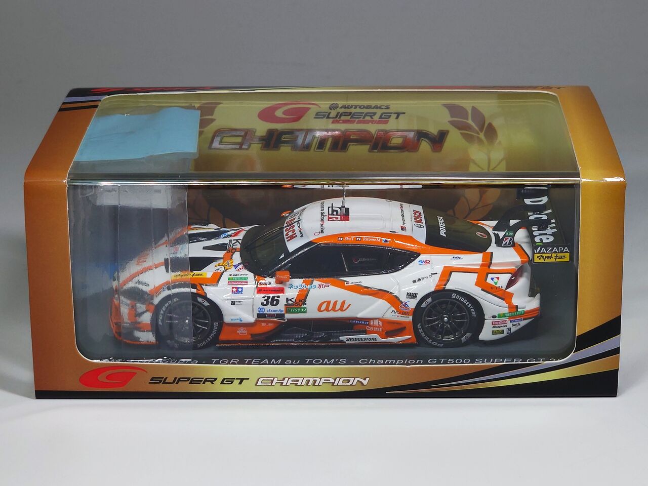 2023年GT500チャンピオン.Spark 1/43 au TOM'S GR Supra -TGR 2023年GT500チャンピオン.Spark 1/43 au TOM'S GR Supra -TGR