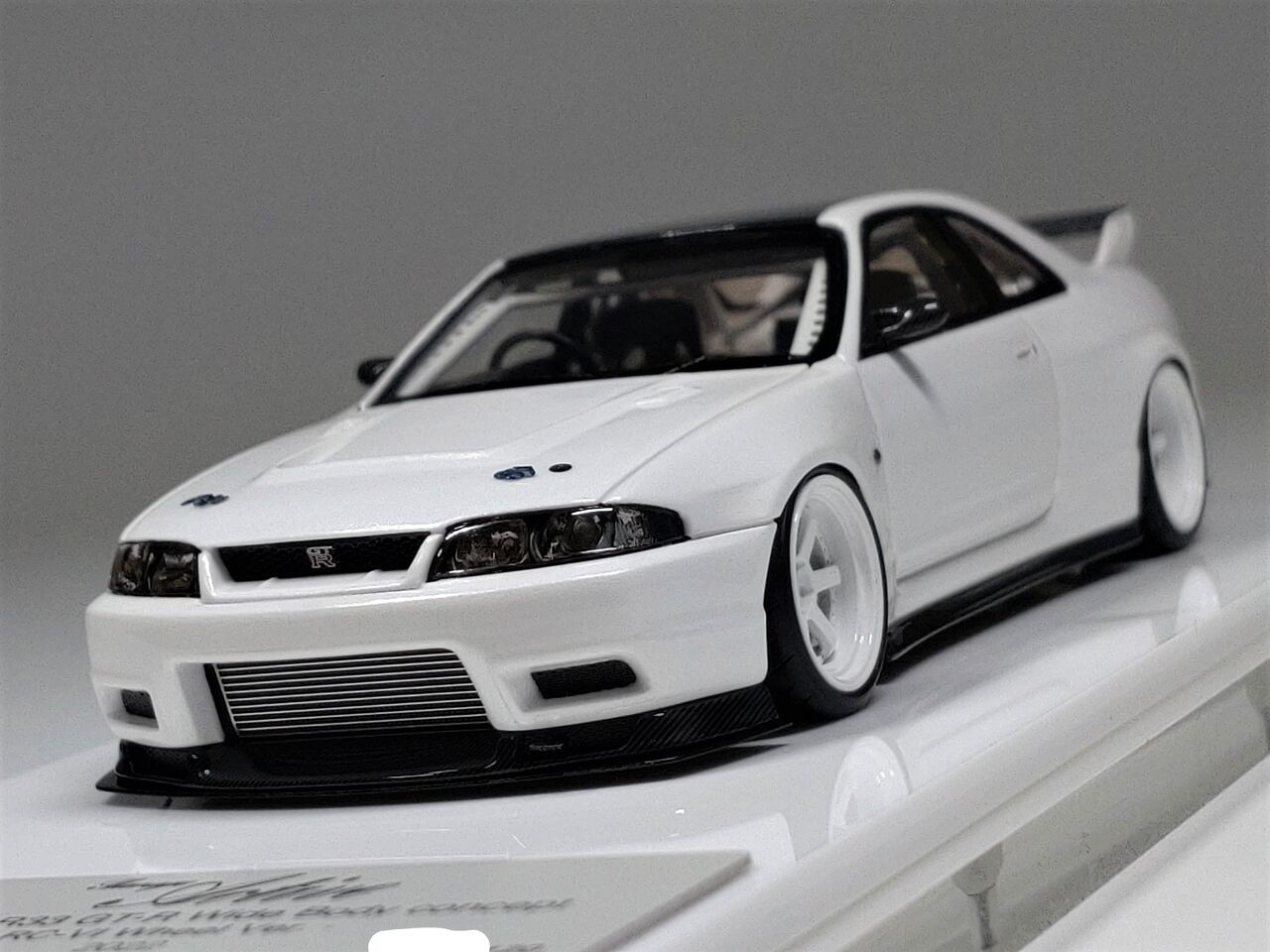 カッコ良し👍EIDOLON 1/43 Garage Active ACTIVE R33 GT-R Wide Body concept 2022 RC-V Wheel ver. Pearl White Limited 120 pcs. : ミニカー道中記 カッコ良し👍EIDOLON 1/43 Garage Active ACTIVE R33 GT-R Wide Body concept 2022 RC-V Wheel ver. Pearl White Limited 120 pcs. : ミニカー道中記