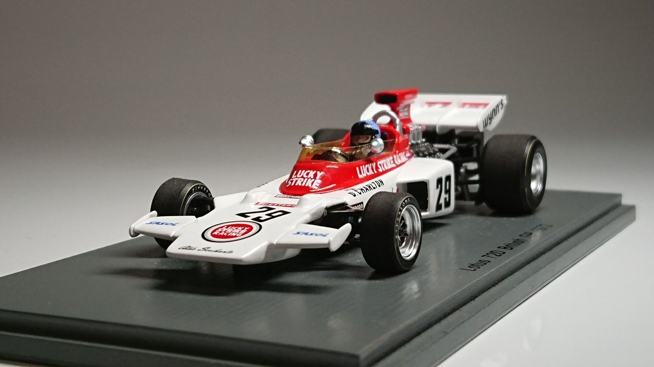 スパーク1/43ロータス72D ブリティッシュGP1972 D.チャールトン
