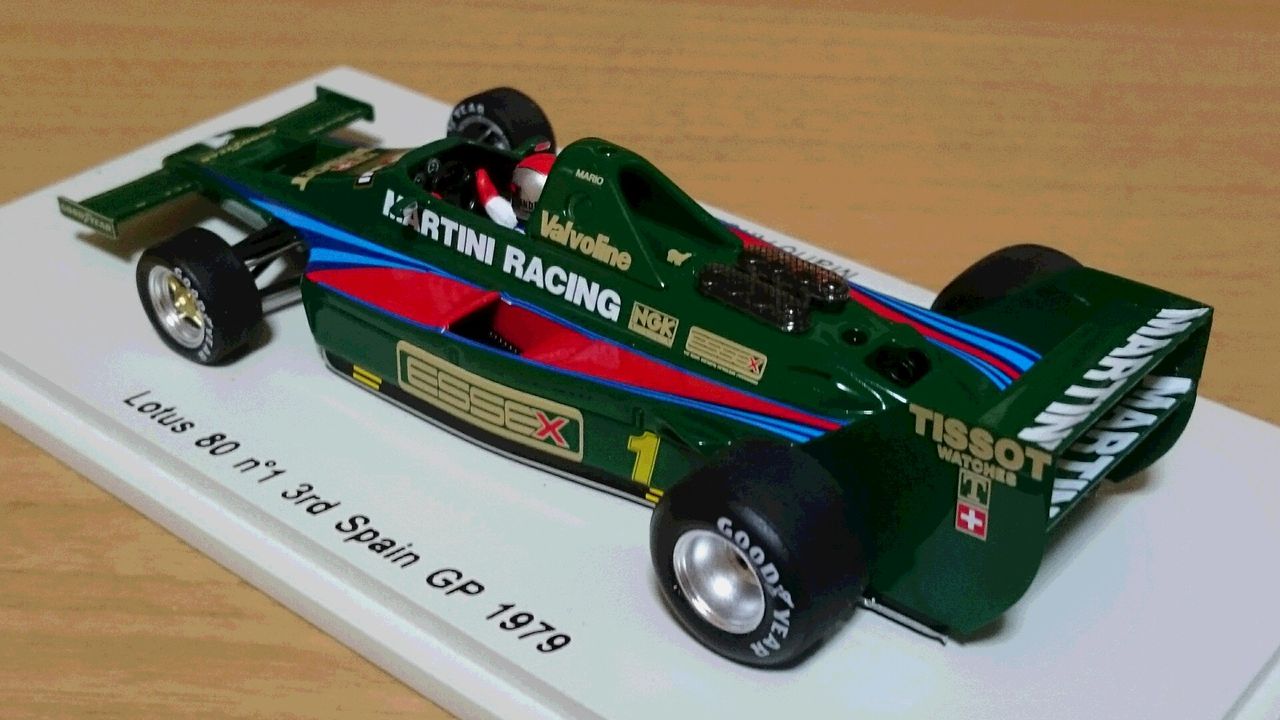 迷車!スパーク1/43ロータス80 スペインGP1979 M.アンド 迷車!スパーク1/43ロータス80 スペインGP1979 M.アンド
