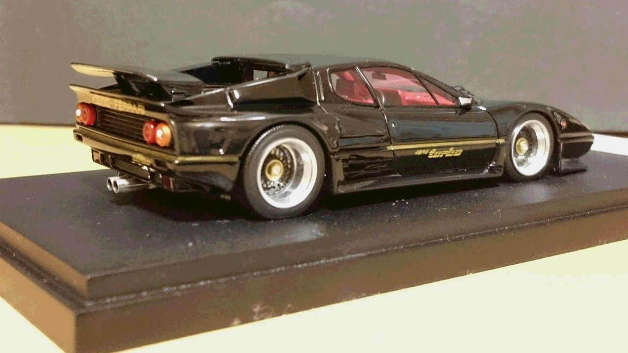アイドロン1/43フェラーリ512BBiターボケーニッヒ ブラック BBS