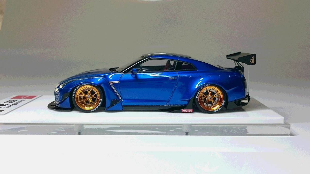 ミニカー MINI GT GT-R 35 Candy Blue MINI GT 34 LBWK RHD Nissan GT-R R35 Type 1 Candy Blue MINIGT