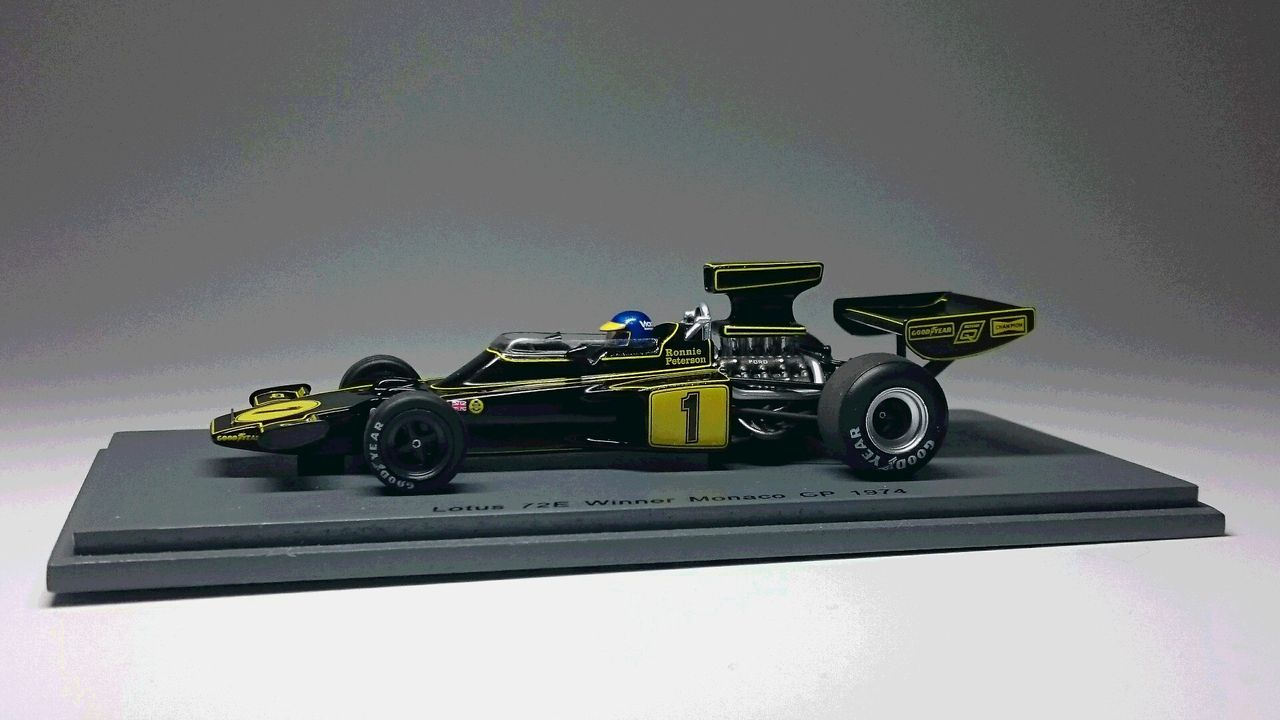 スパーク1/43ロータス72E モナコGP1974 R.ピーターソン スパーク1/43ロータス72E モナコGP1974 R.ピーターソン