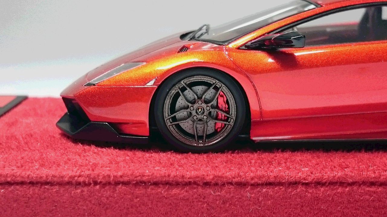 RG/EIDOLON1/43ランボルギーニムルシエラゴLP670-4SV Jewelry Rosso