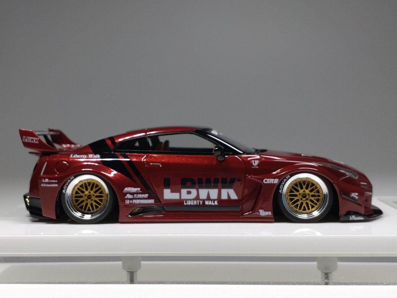 アイドロン　アクセルワークスLB012HT4 35GT-RR VinoRosso 念願の！しかし..-AXELLWORKS Bespoke Models- EIDOLON 1/43