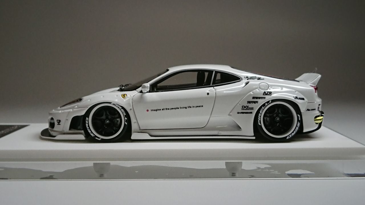 珍しくフェラーリ?M.S 1/43 LB☆PERFORMANCE F430 White