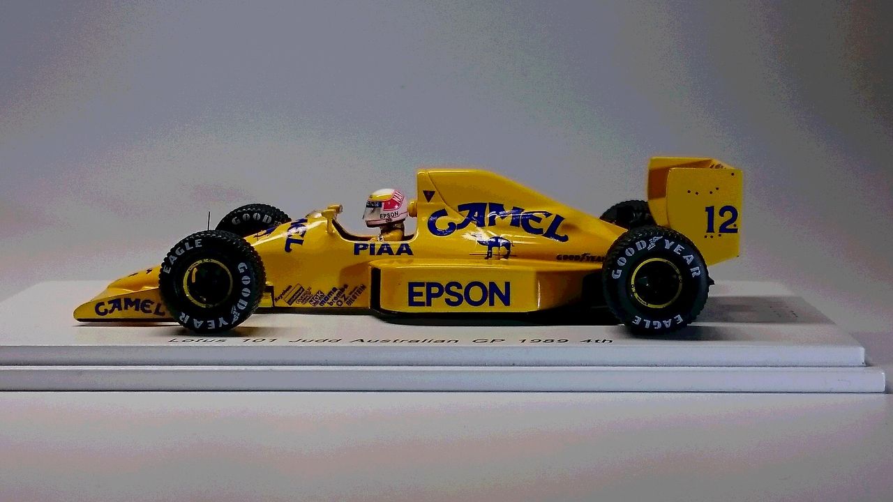 ロム特注スパーク1/43ロータス101 S.中嶋 オーストラリアGP1989