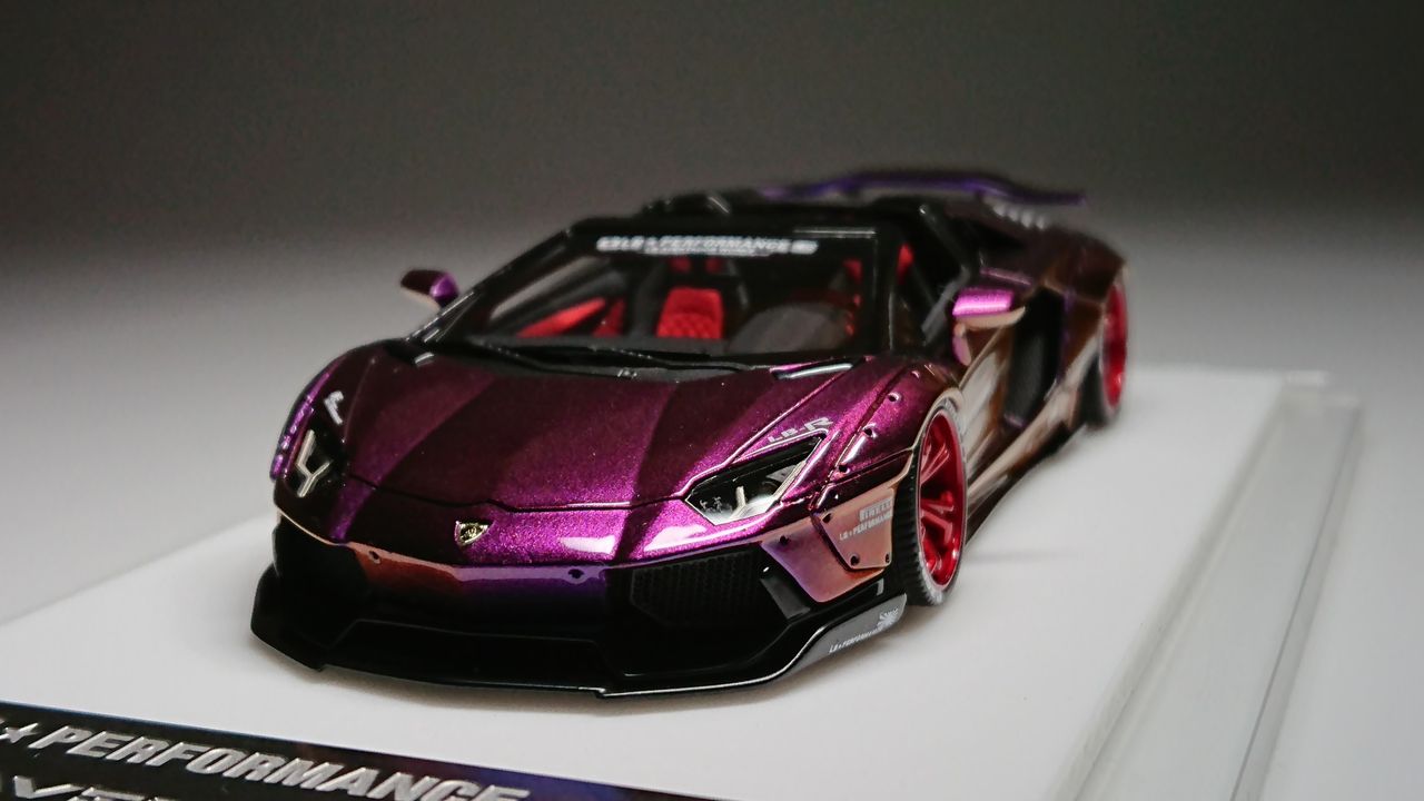 M.S 1/43 LB☆PERFORMANCE AVENTADOR ROADSTER Chameleon Purple M.S 1/43 LB☆PERFORMANCE AVENTADOR ROADSTER Chameleon Purple