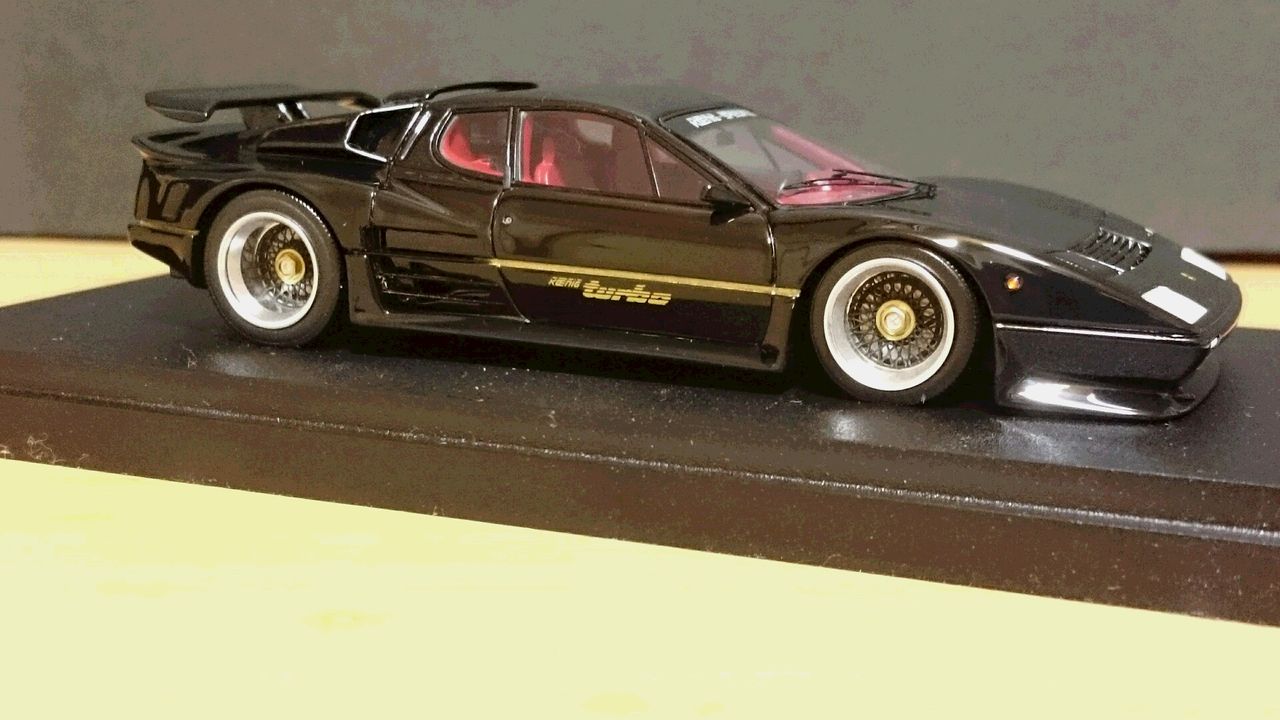 アイドロン1/43フェラーリ512BBiターボケーニッヒ ブラック BBS