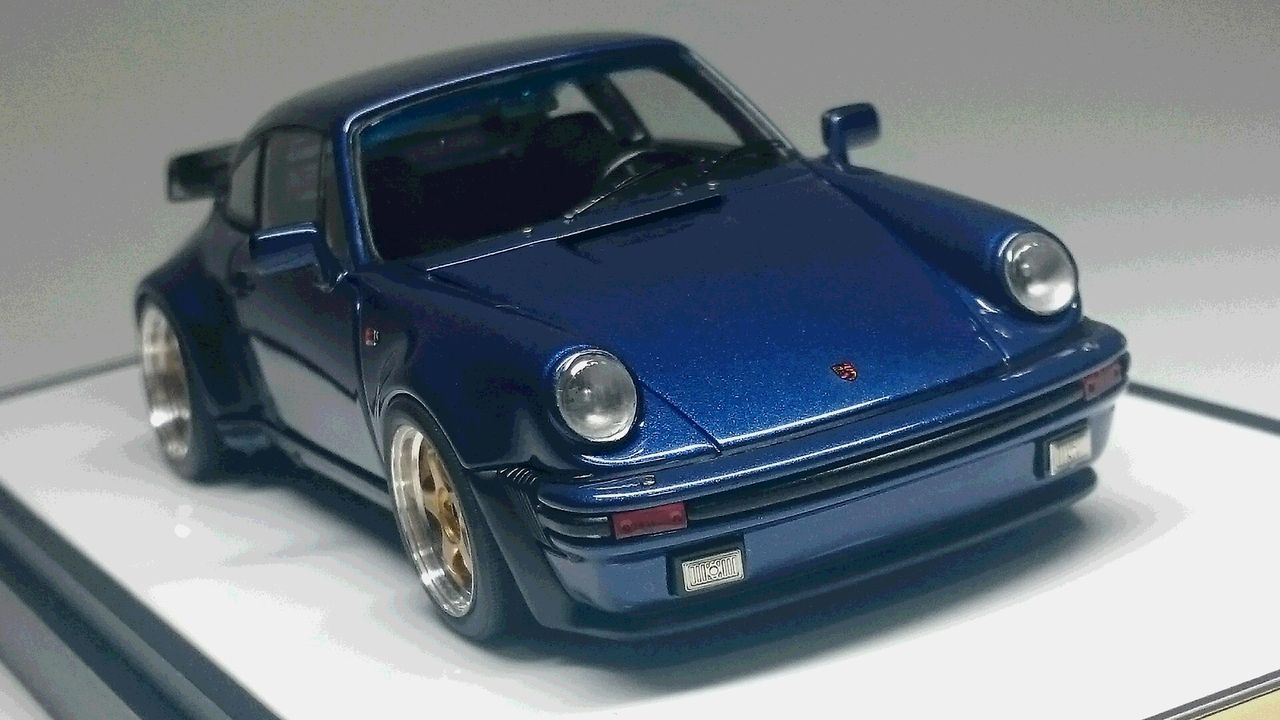 ★1/43★ポルシェ 911 ターボ 3.3★1988★ダークブルー★京商★ ☆1/43☆ポルシェ 911 ターボ 3.3☆1988☆ダークブルー☆京商