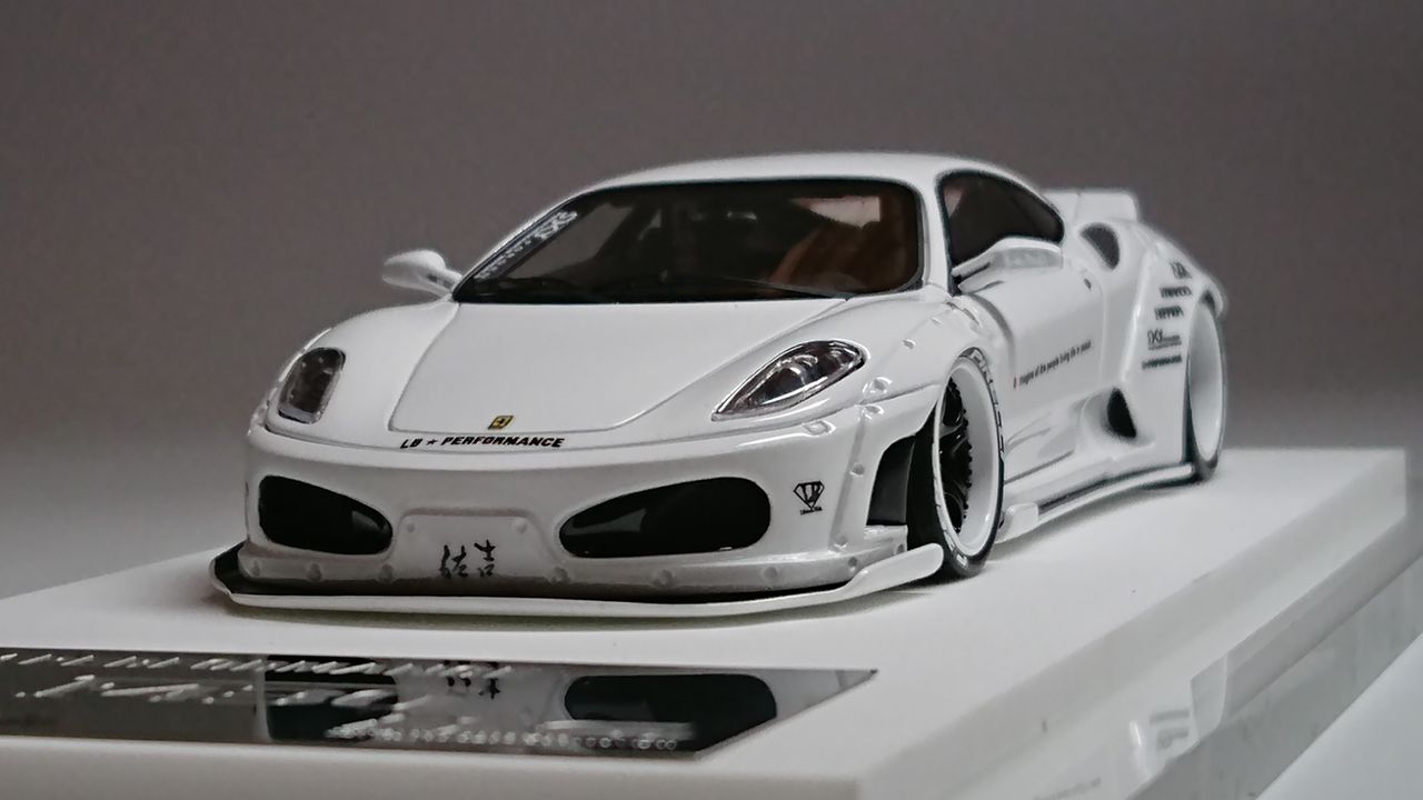 珍しくフェラーリ?M.S 1/43 LB☆PERFORMANCE F430 White