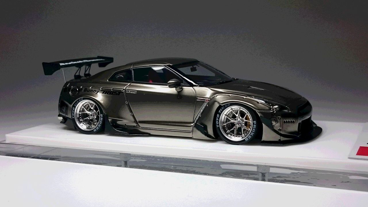 アイドロン1/43Rocket Bunny R35 GT-R Black Chrome : ミニカー道中記
