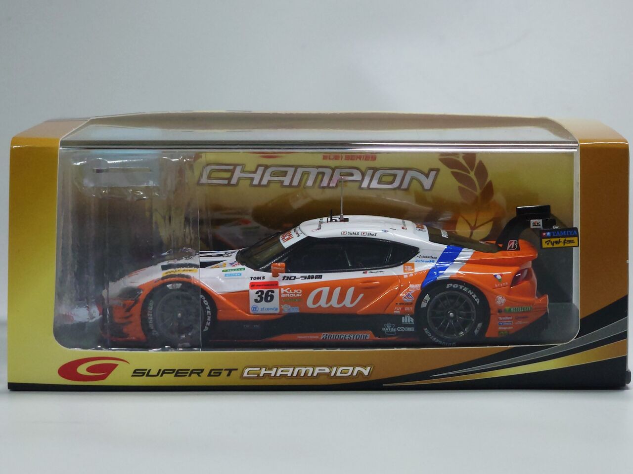 au TOM'S GR Supra 2021 チャンピオンミニカー SPARK-MODEL SGT129 Scale 1/43 | TOYOTA SUPRA GR TEAM TGR AU