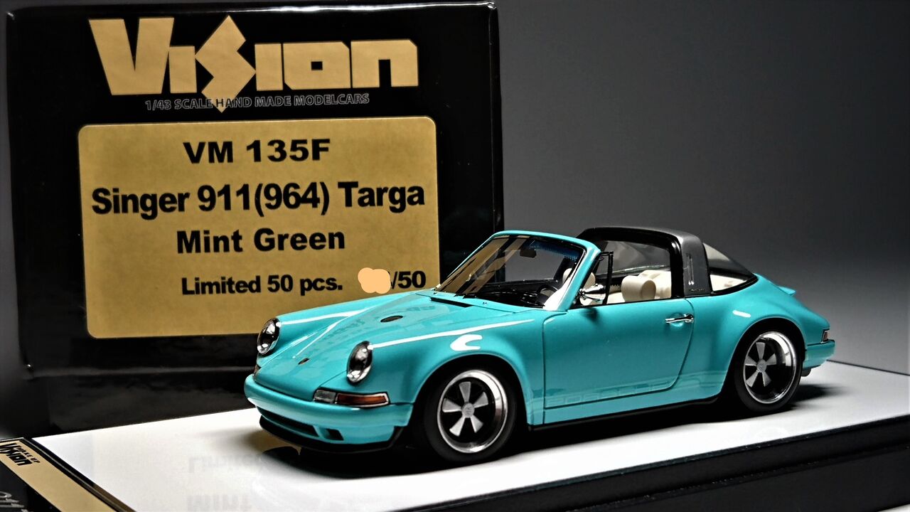 ライトなシンガー911! Vision 1/43 Singer 911(964) Targa Mint ライトなシンガー911! Vision 1/43 Singer 911(964) Targa Mint