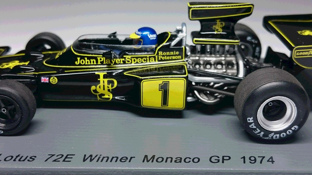 スパーク1/43ロータス72E モナコGP1974 R.ピーターソン