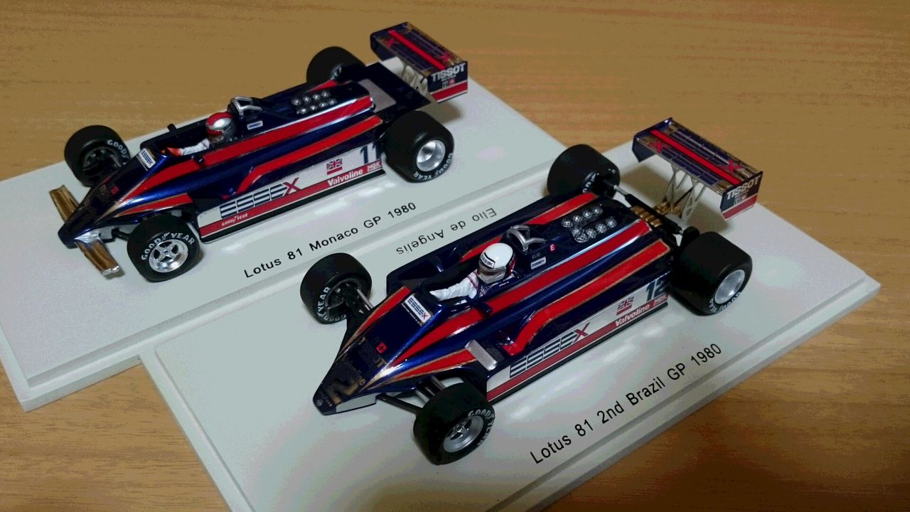 このウイングは？スパーク1/43ロータス81 モナコGP1980 M．アンド 